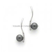 Imitation Fresh Waterpearl Earrings 925 Silver Jewelry Set
